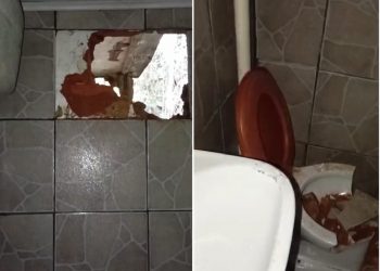 Loja em Petrópolis é furtada após criminoso abrir buraco em parede de banheiro; prejuízo é de quase R$ 3 mil